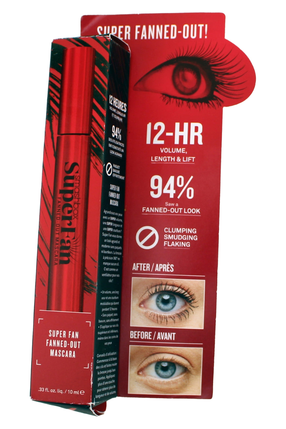Smashbox Super Fan Fanned-Out Mascara (Black) 0.33 Ounce