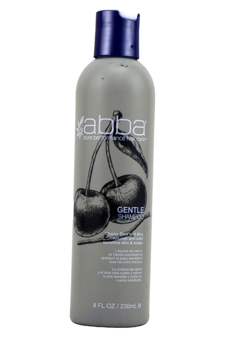 Abba Gently Shampoo With Cherry Bark and Aloe Nourish and Calms Sensitive Skin and Scalps 8 Fl Ounce