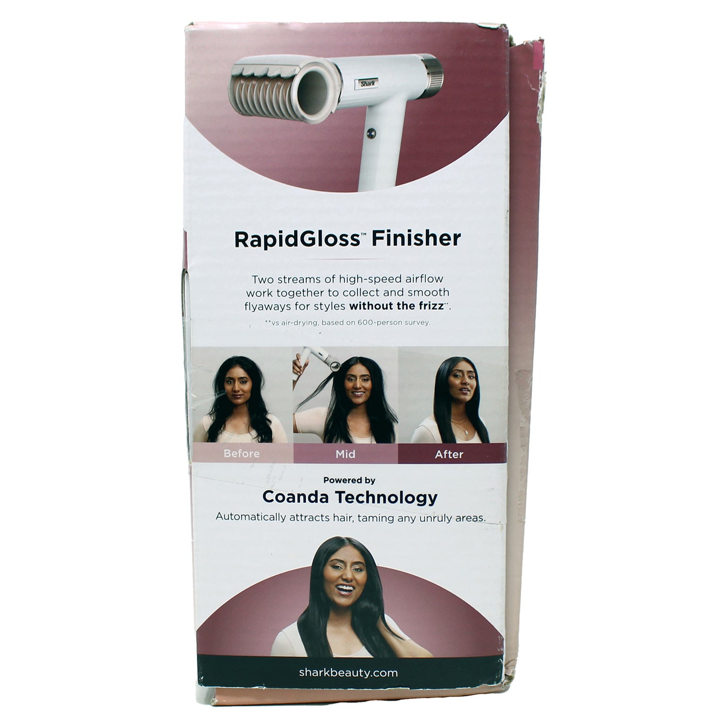Shark Speed Style Rapid Gloss Finisher and High Velocity Dryer White 1 Count