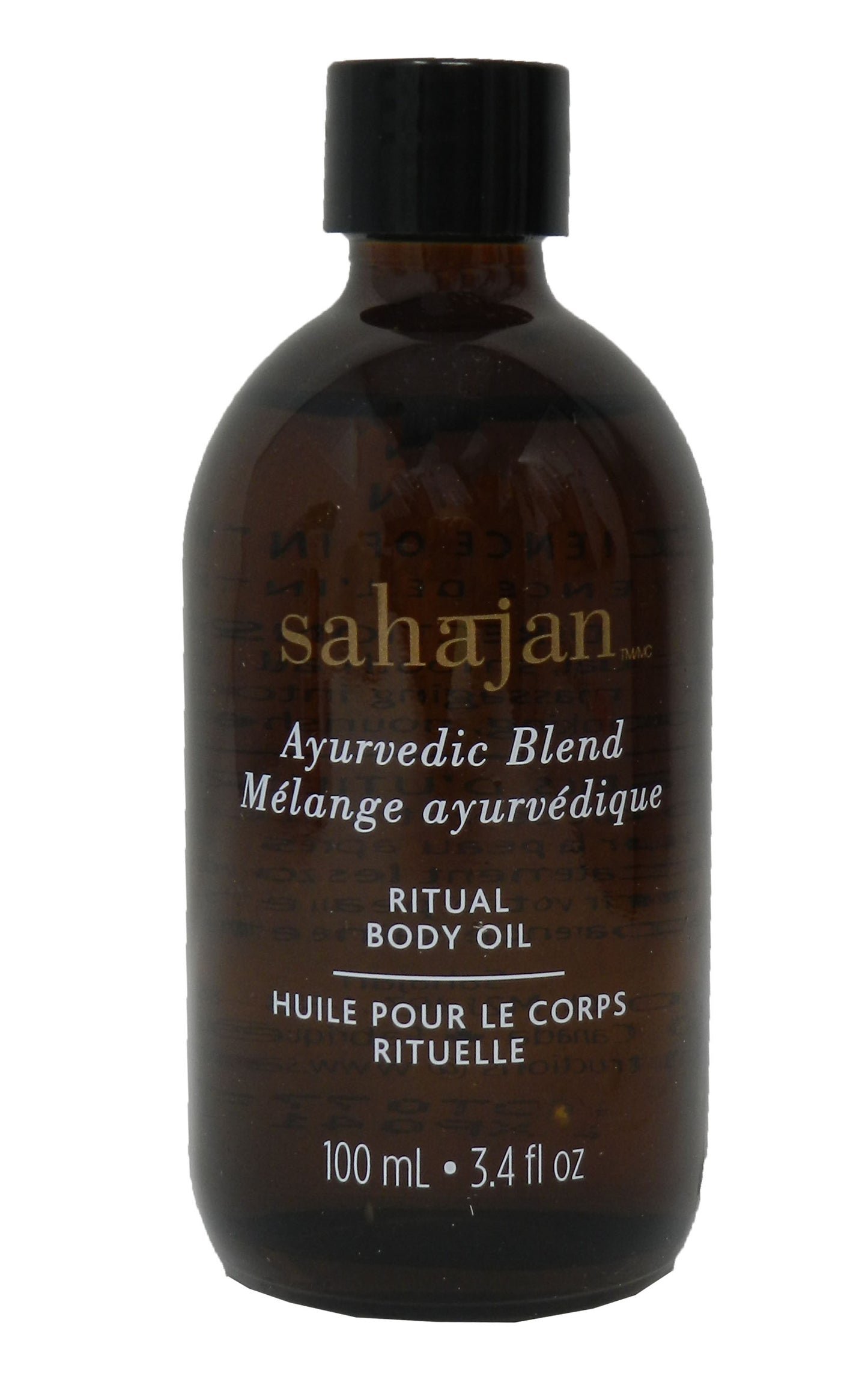 Sahajan Ritual Ayurvedic Blend Body Oil 3.4 Ounces