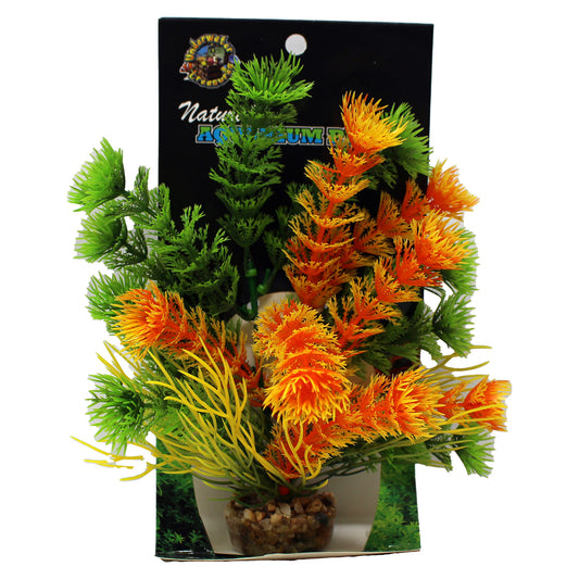 Underwater Treasures Natural Aquarium Plant Cabomba Orange 8" Inch, 1 Count