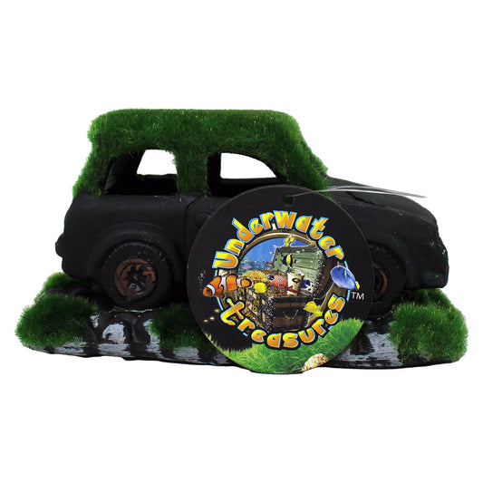 Underwater Treasures Natural Aquarium Ceramic Car Mossy Cooper 1 Count