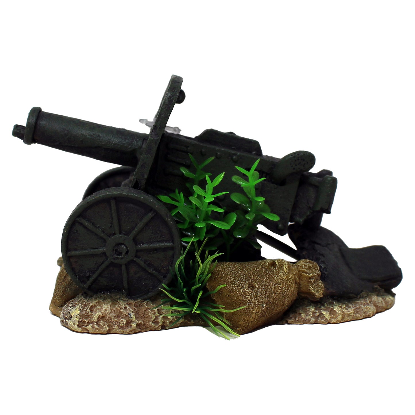 Underwater Treasures Natural Aquarium Howitzer Decoration 1 Count