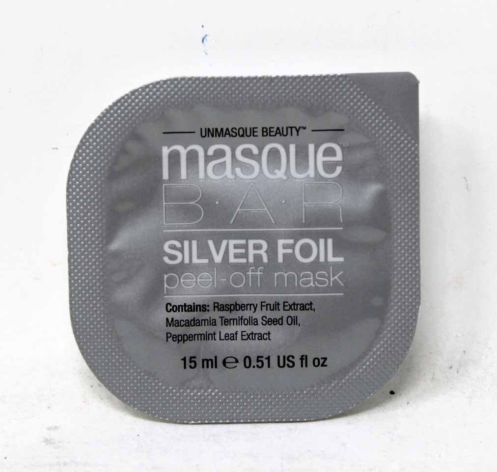 Masque Bar Silver Foil Peel-Off Mask 0.51 Ounces