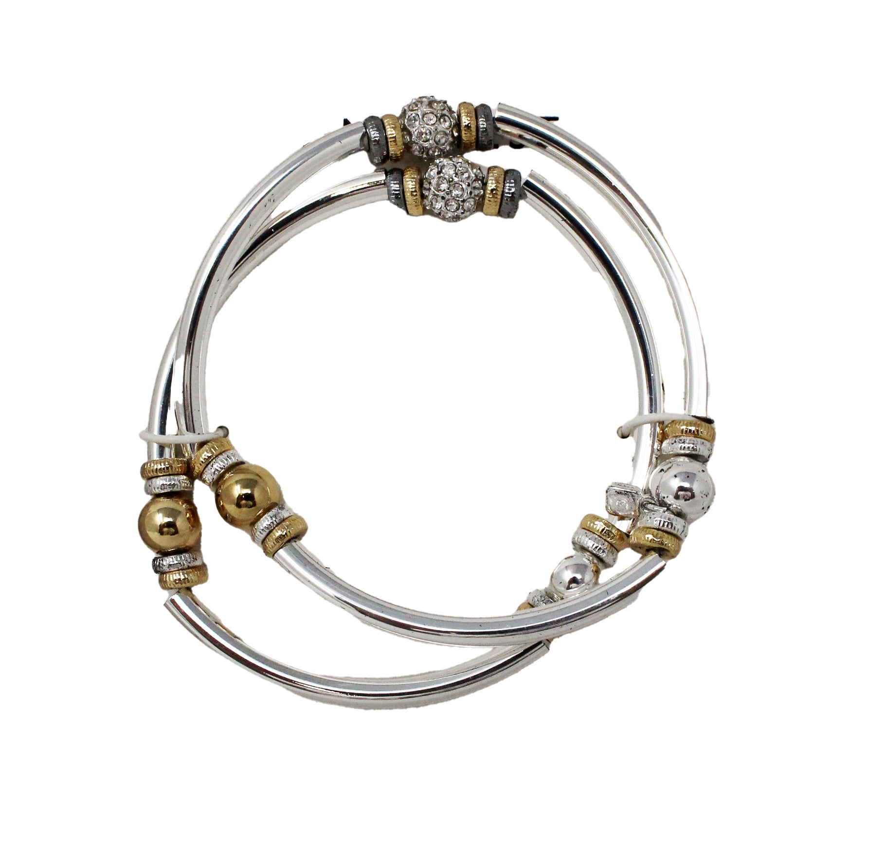 Nine West Women's Tri Tone Bangle Bracelet