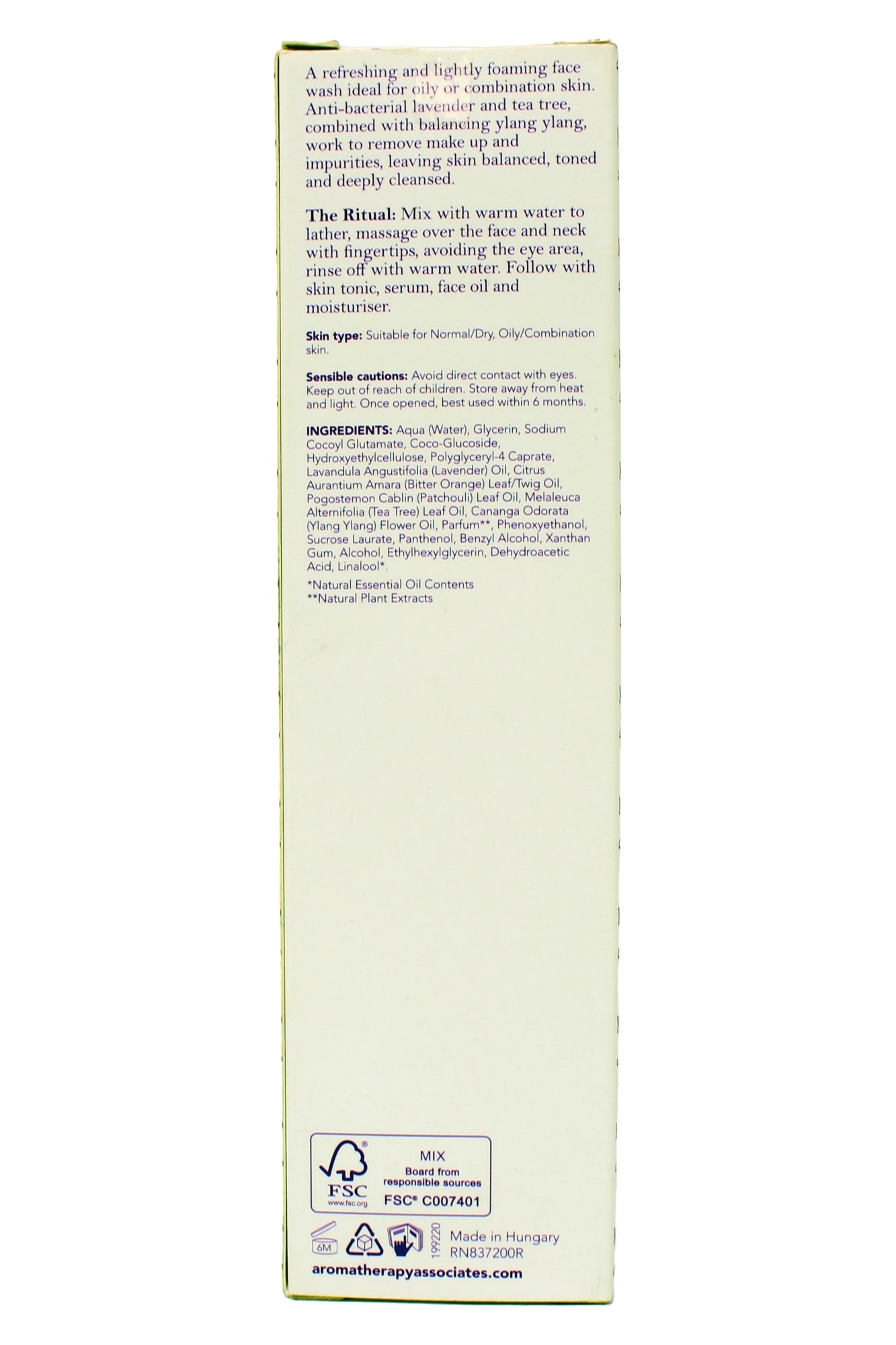 Aromatherapy Associates Mattifying Deep Cleansing Face Wash 6.8 Ounces