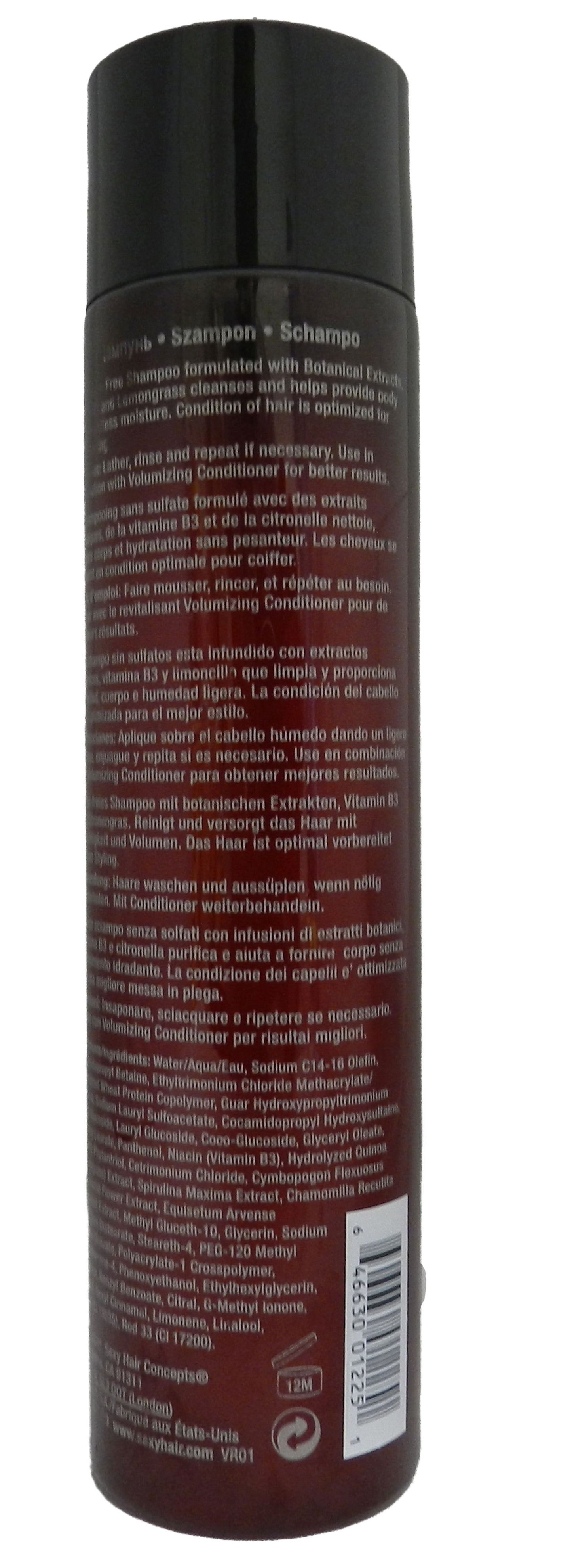 Sexy Hair Big Sexy Sulfate Free Volumizing Shampoo 10.1 Ounce