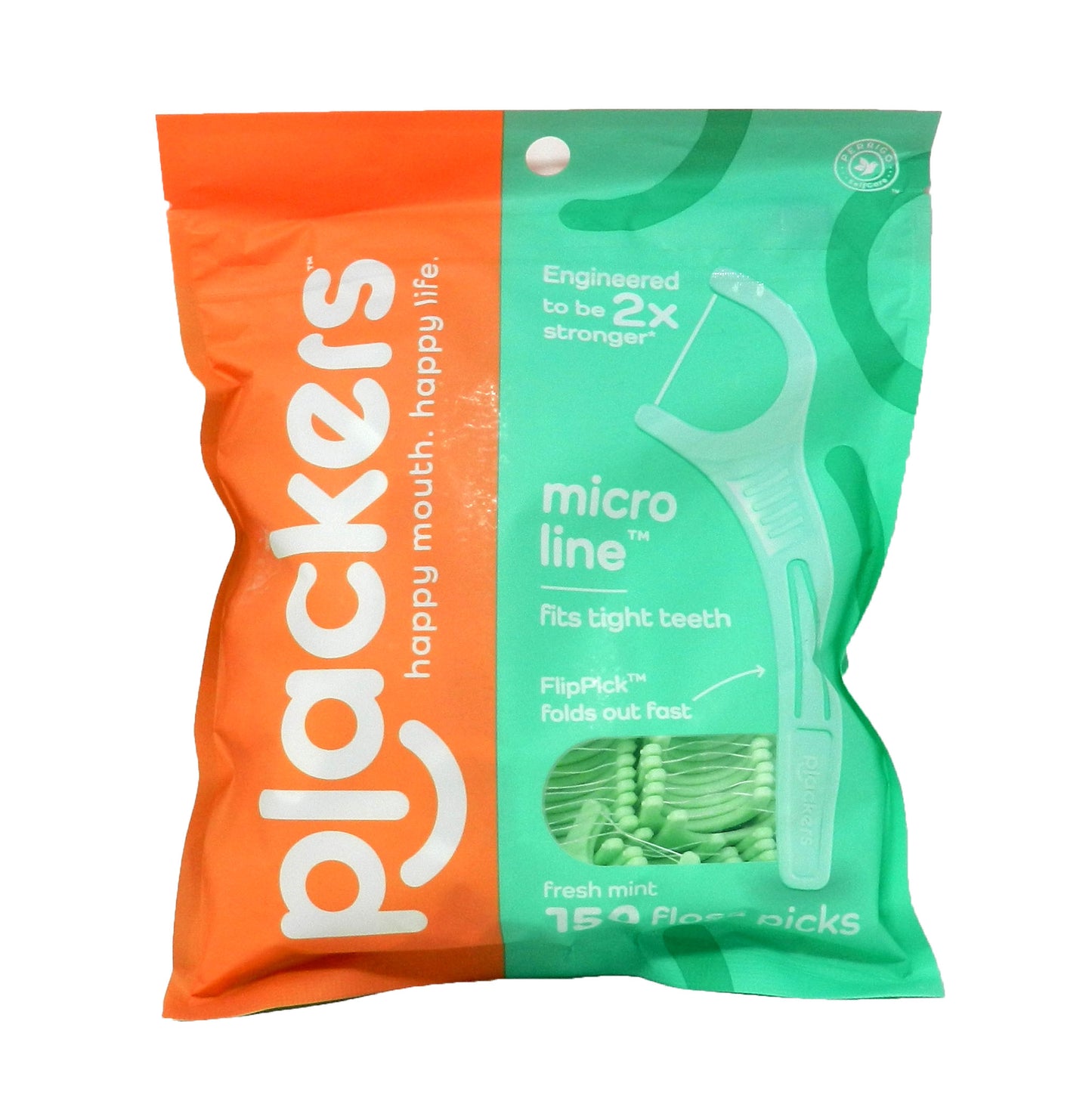 Plackers Micro Mint Floss Picks 150 Count