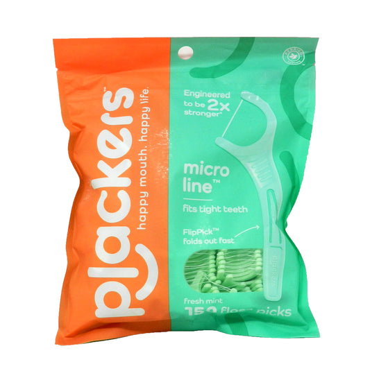 Plackers Micro Mint Floss Picks 150 Count