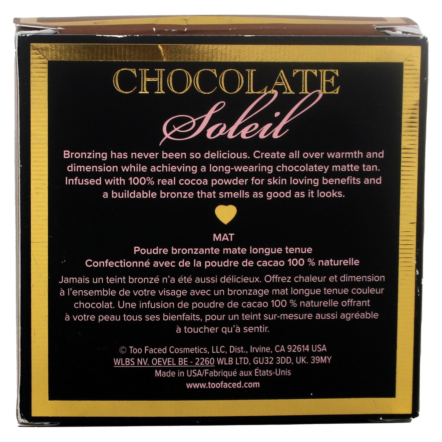 Too Faced Chocolate Soleil Matte Bronzer 0.28 Ounce