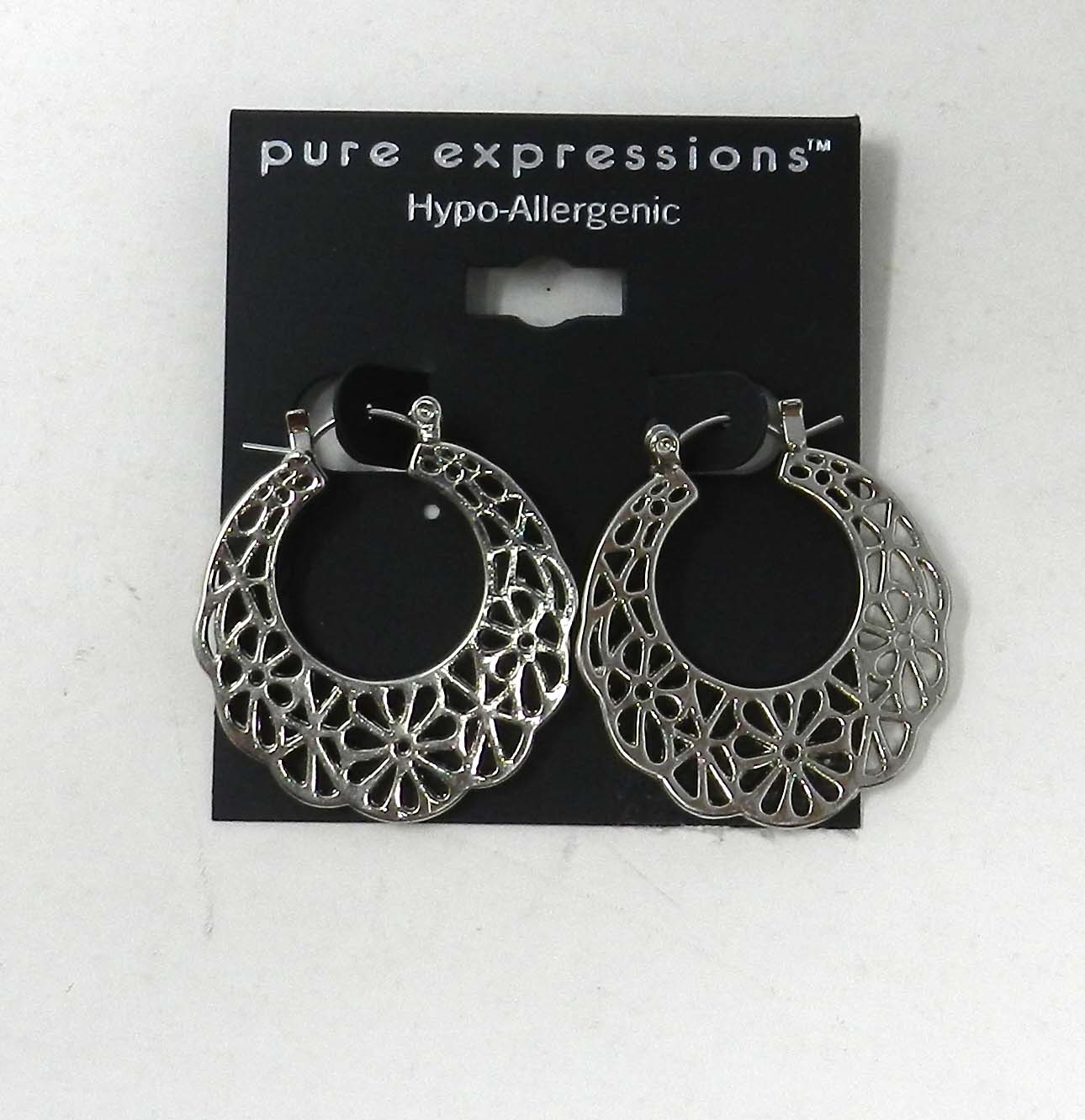 Pure Expressions Hypo-Allergenic Hoop Earrings 1 Pair
