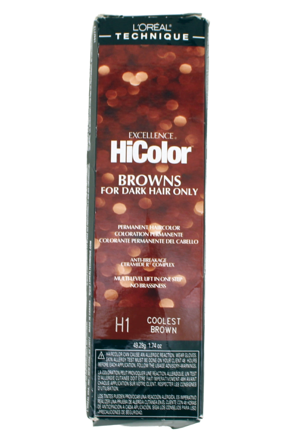 L'Oreal Hicolor Browns For Dark Hair Permenent Hair Color Collest Brown 1.74 Ounce
