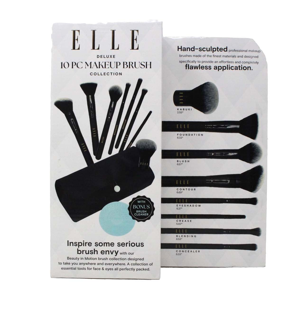 Elle Deluxe 10 Piece Makeup Brush Collection