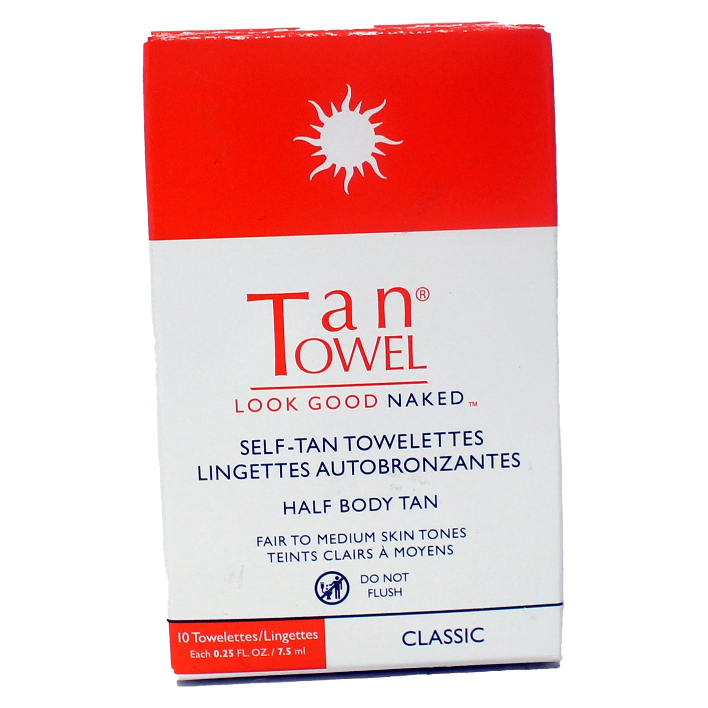 Tan Towel Self Tan Wipes,Fair To Medium, 10 Count