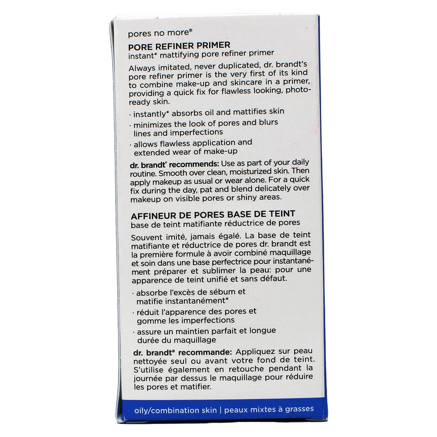 Dr Brandt Pores No More Pore Refiner Primer Instant Mattifying Pore Refiner Primer 0.5 Fl Ounce