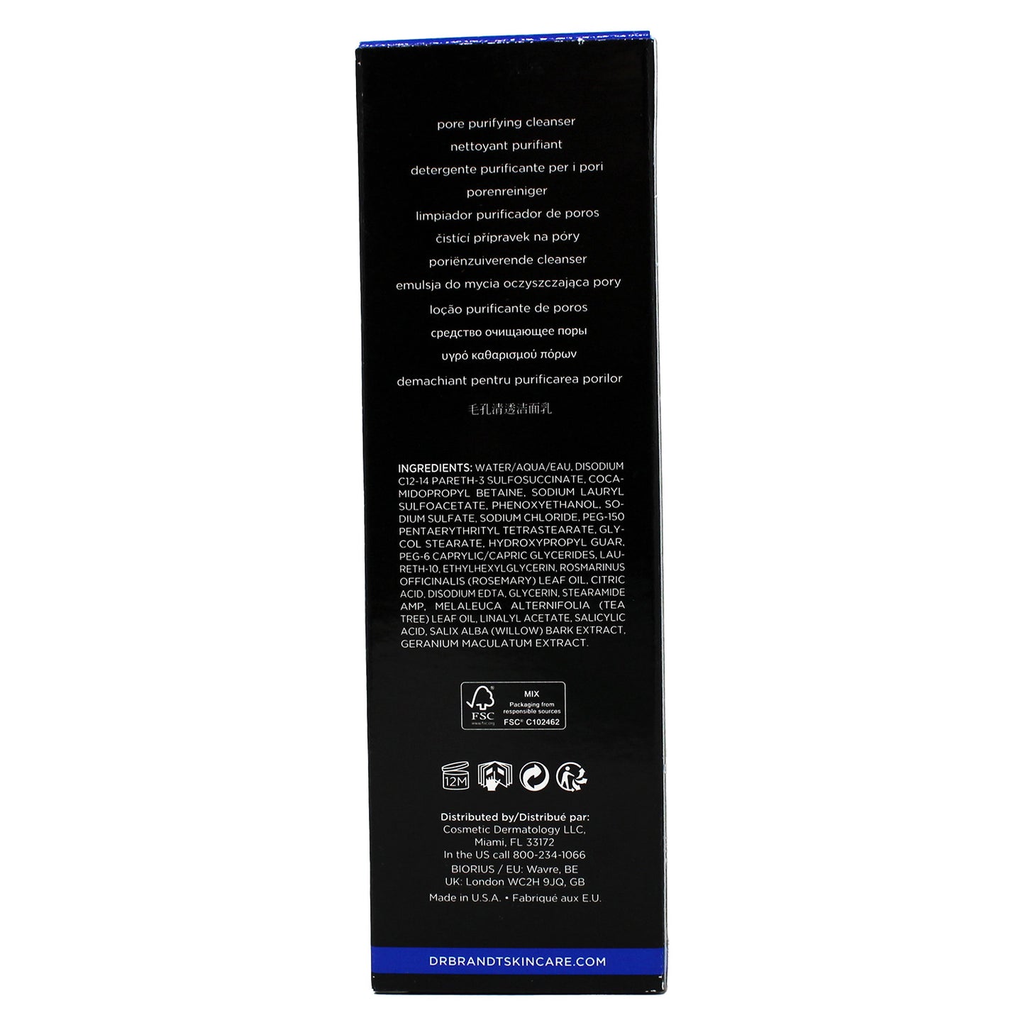 Dr. Brandt Pores No More Pore Purifying Cleanser 3.5 Fl Ounce