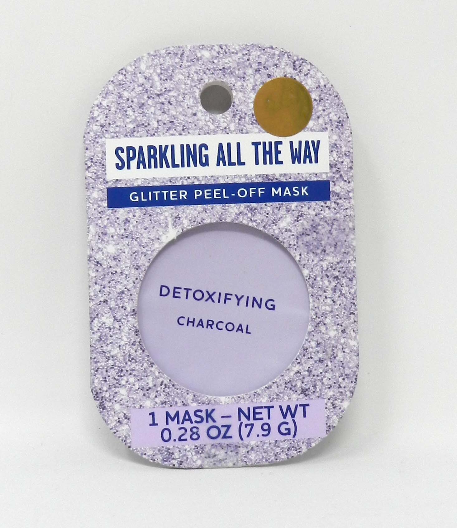 Sparkling All The Way Glitter Peel-Off Detoxifying Charcoal Mask 0.28 Ounce