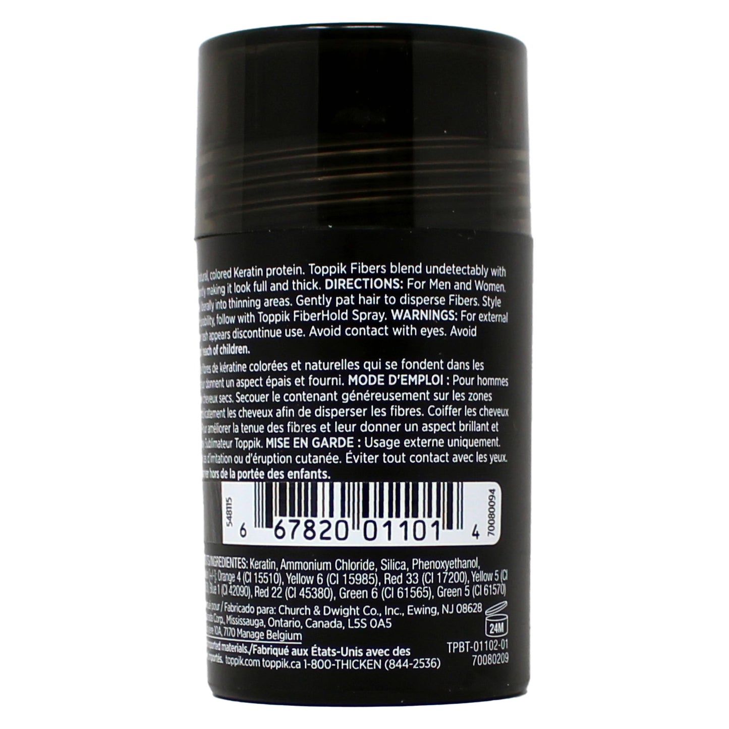 Toppik Hair Building Fibers Black 0.42 Ounces