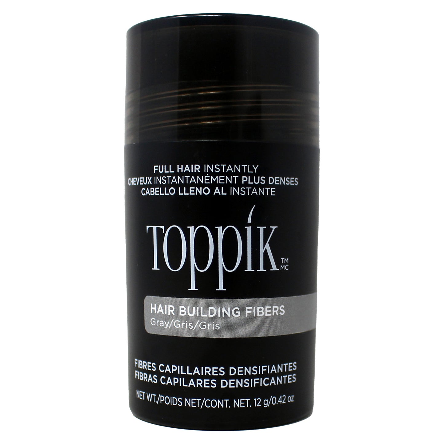 Toppik Hair Building Fibers, Gray, 0.42 Ozs