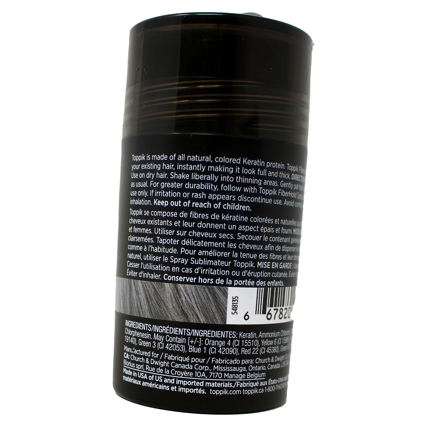 Toppik Hair Building Fibers, Gray, 0.42 Ozs