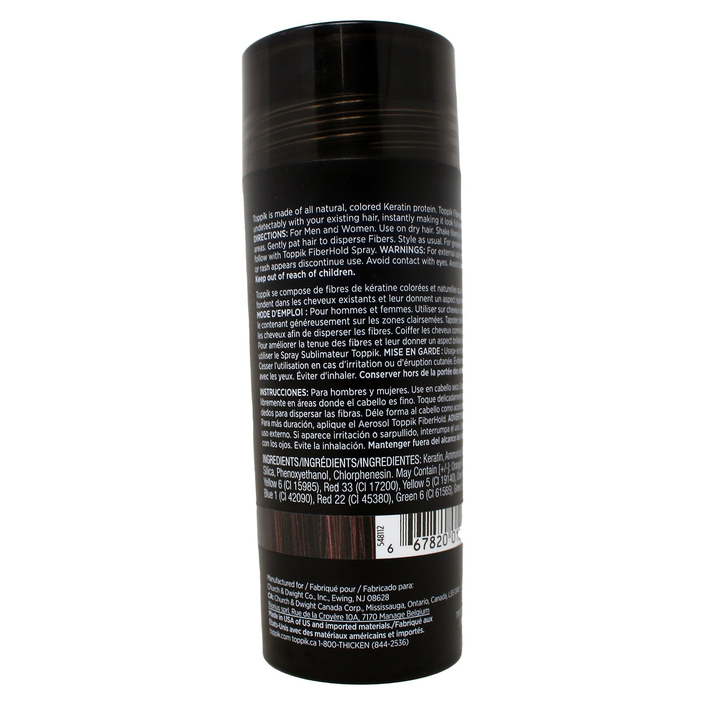 Toppik Hair Building Fibers Dark Brown 0.97 Ounce