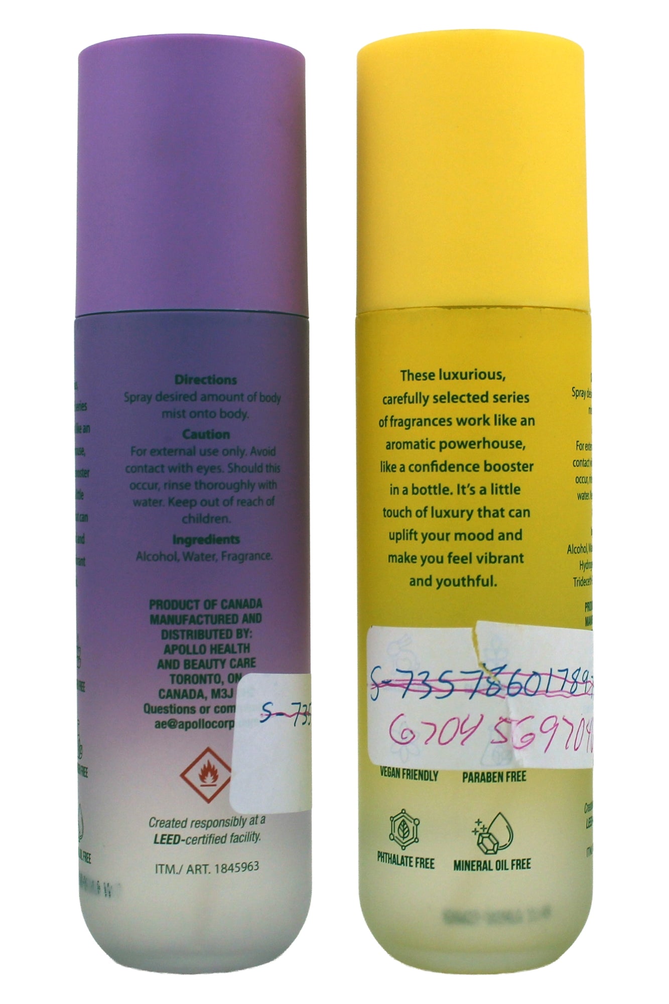 Nutrius Variety Body Mist 4 Oz Each, 3 Pack