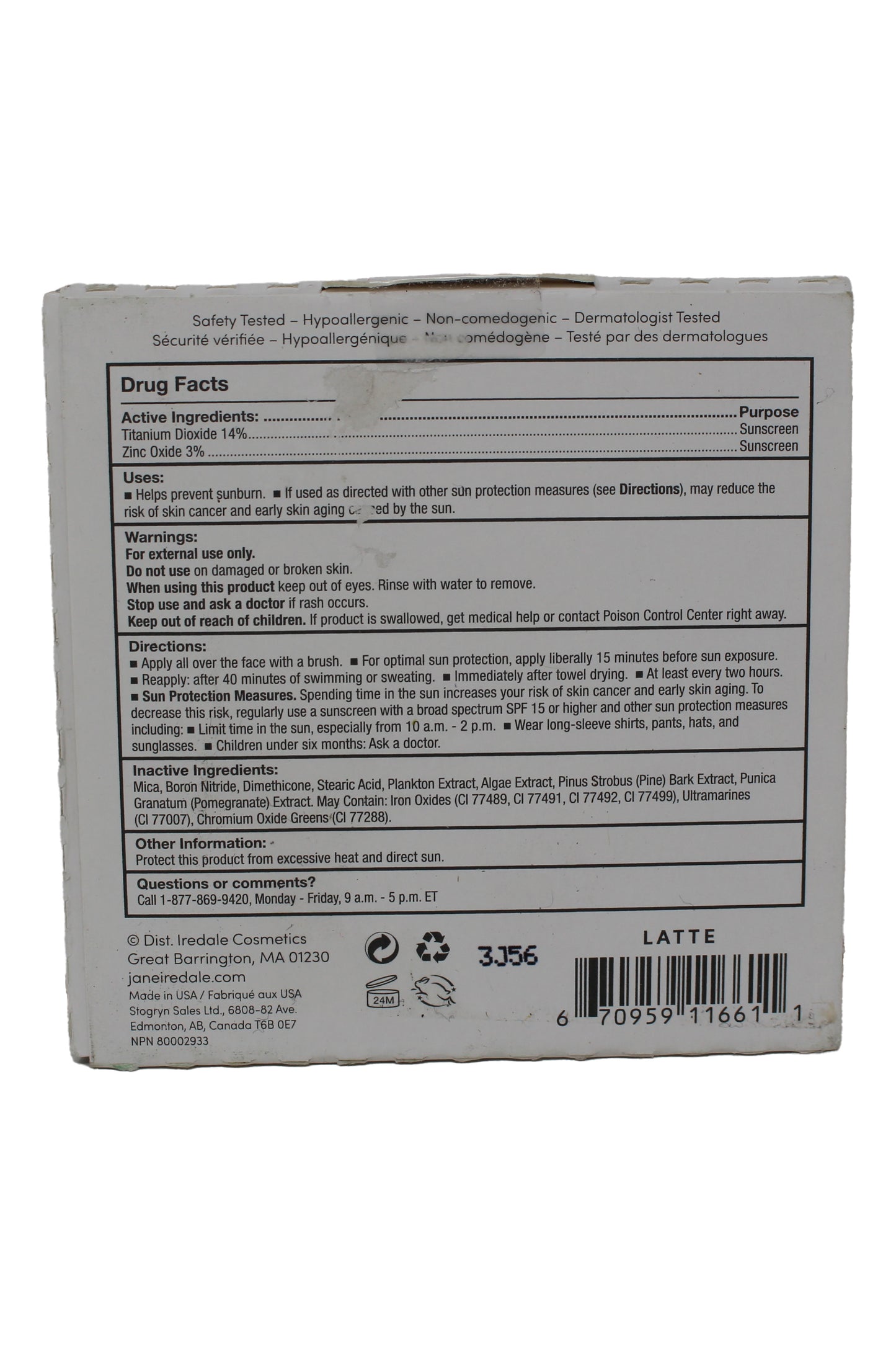 Jane Iredale PurePressed Base Mineral Foundation Refill Latte 0.35 Ounces