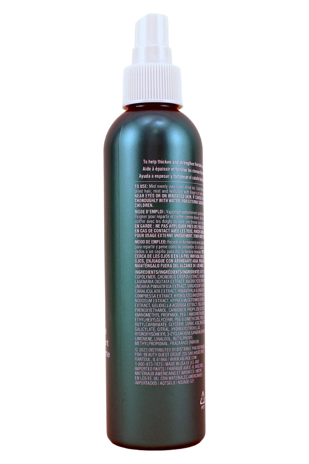 Aquage Thickening Spray Gel for Fine or Thin Hair 8 Ounce