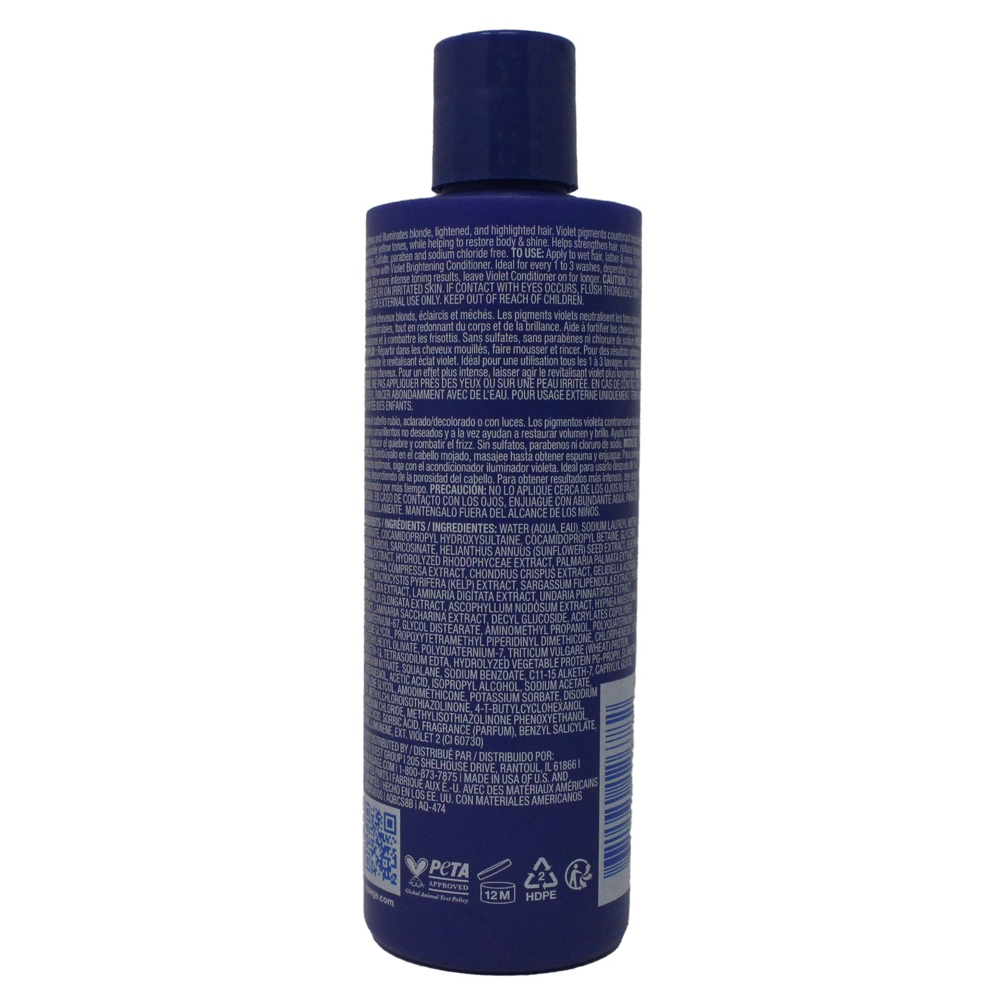 Aquage SeaExtend Violet Brightening Shampoo 8 Ounces