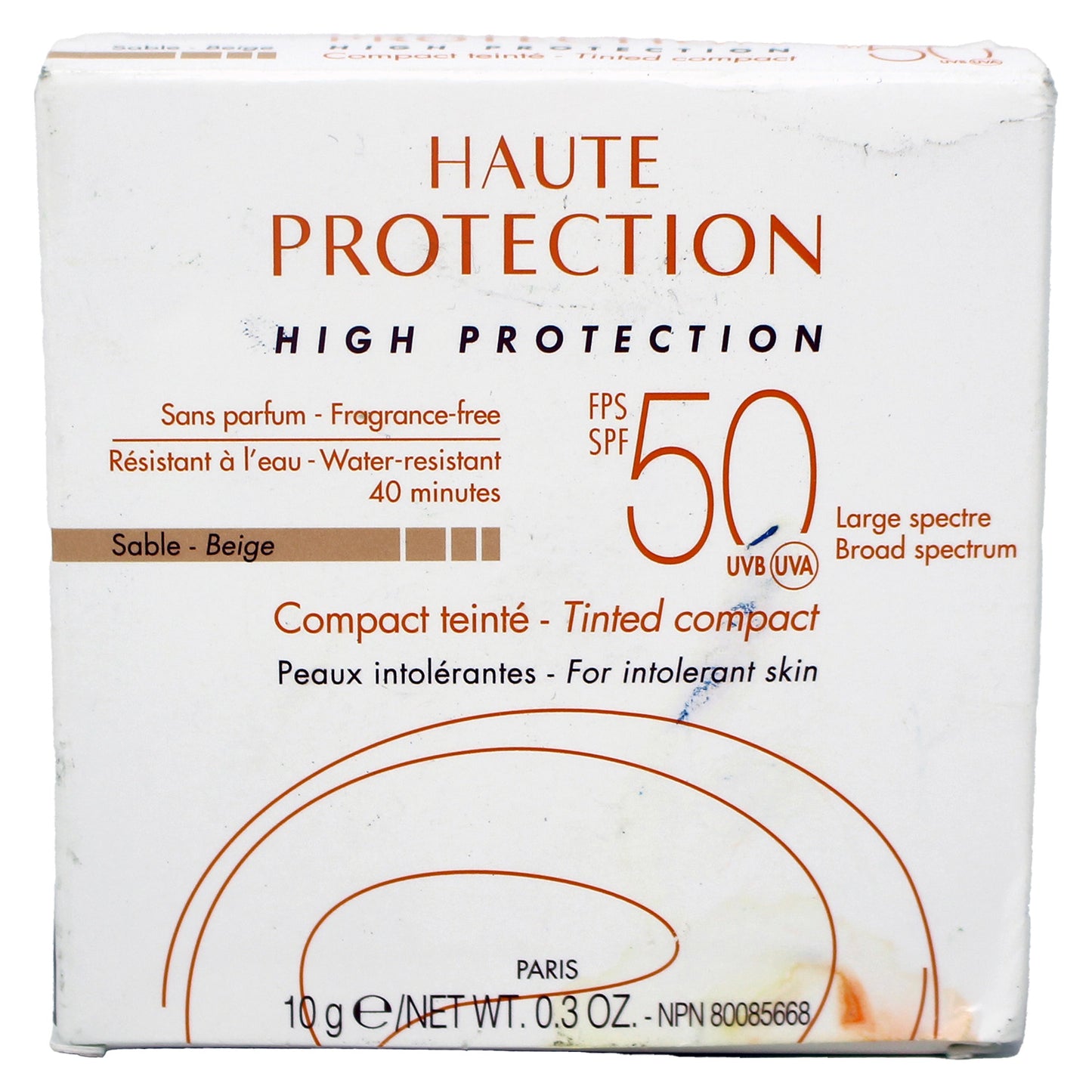 Avene Haute Protection 50 SPF High Protection Tinted Compact Beige