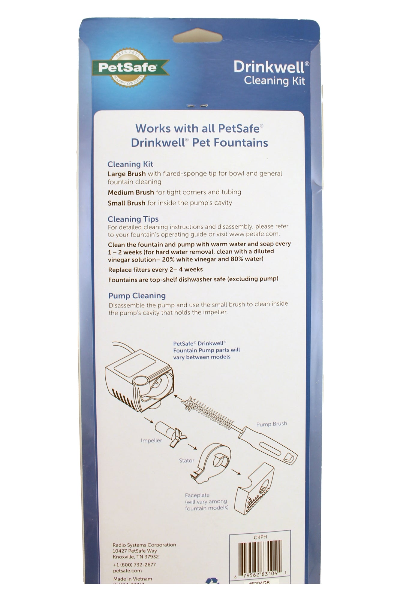 PetSafe Drinkwell Cleaning Kit For Pet Water Fountains 3 Count