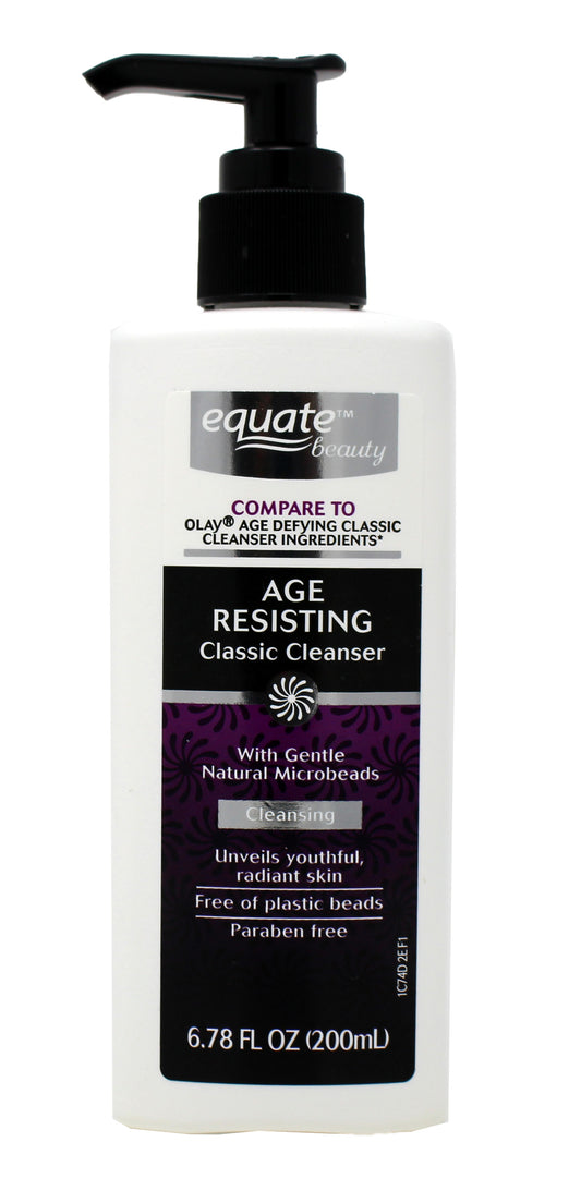 Equate Beauty Age Resisting Classic Cleanser 6.78 Ounce (Pack of 6)