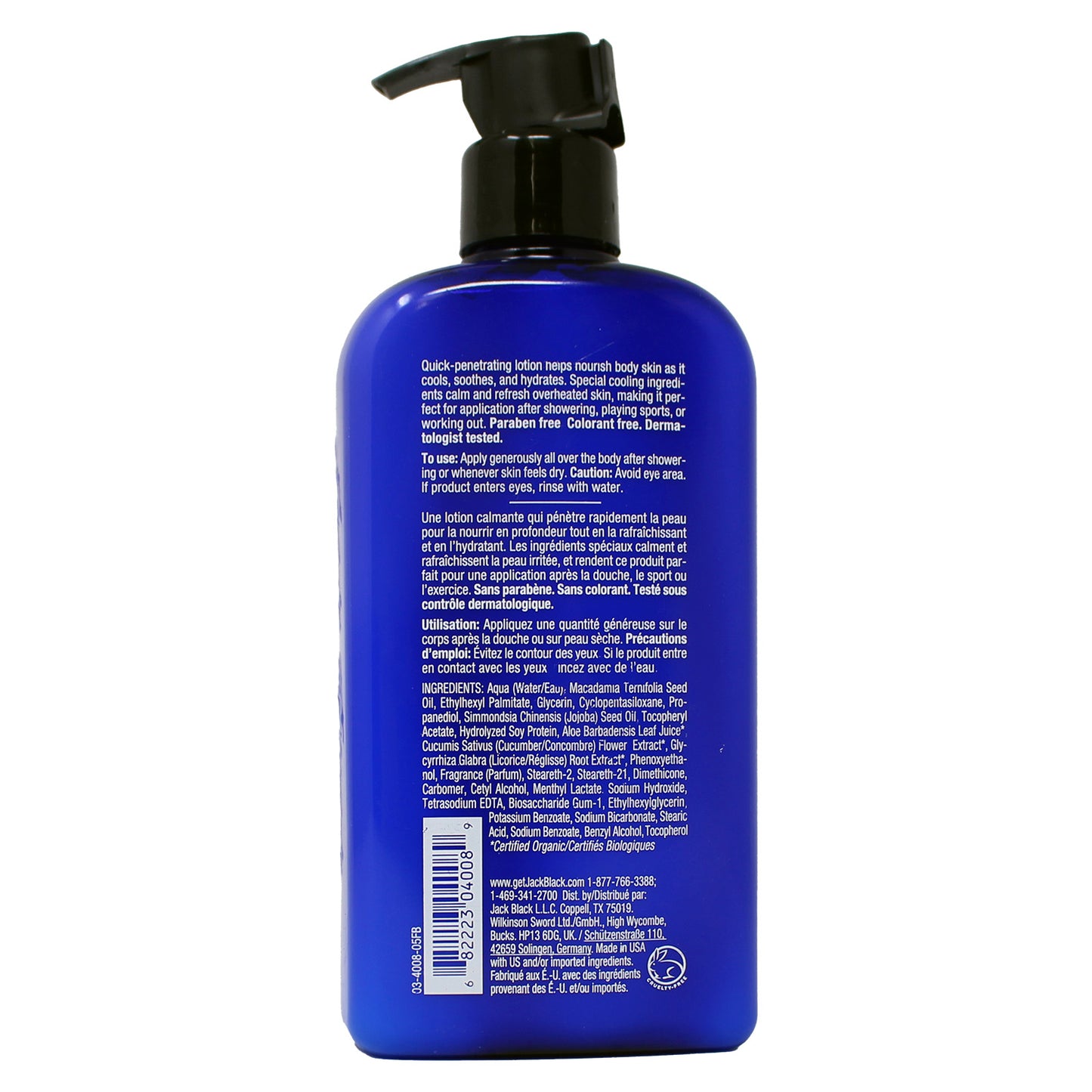 Jack Black Body Lotion, 16 Fl Oz