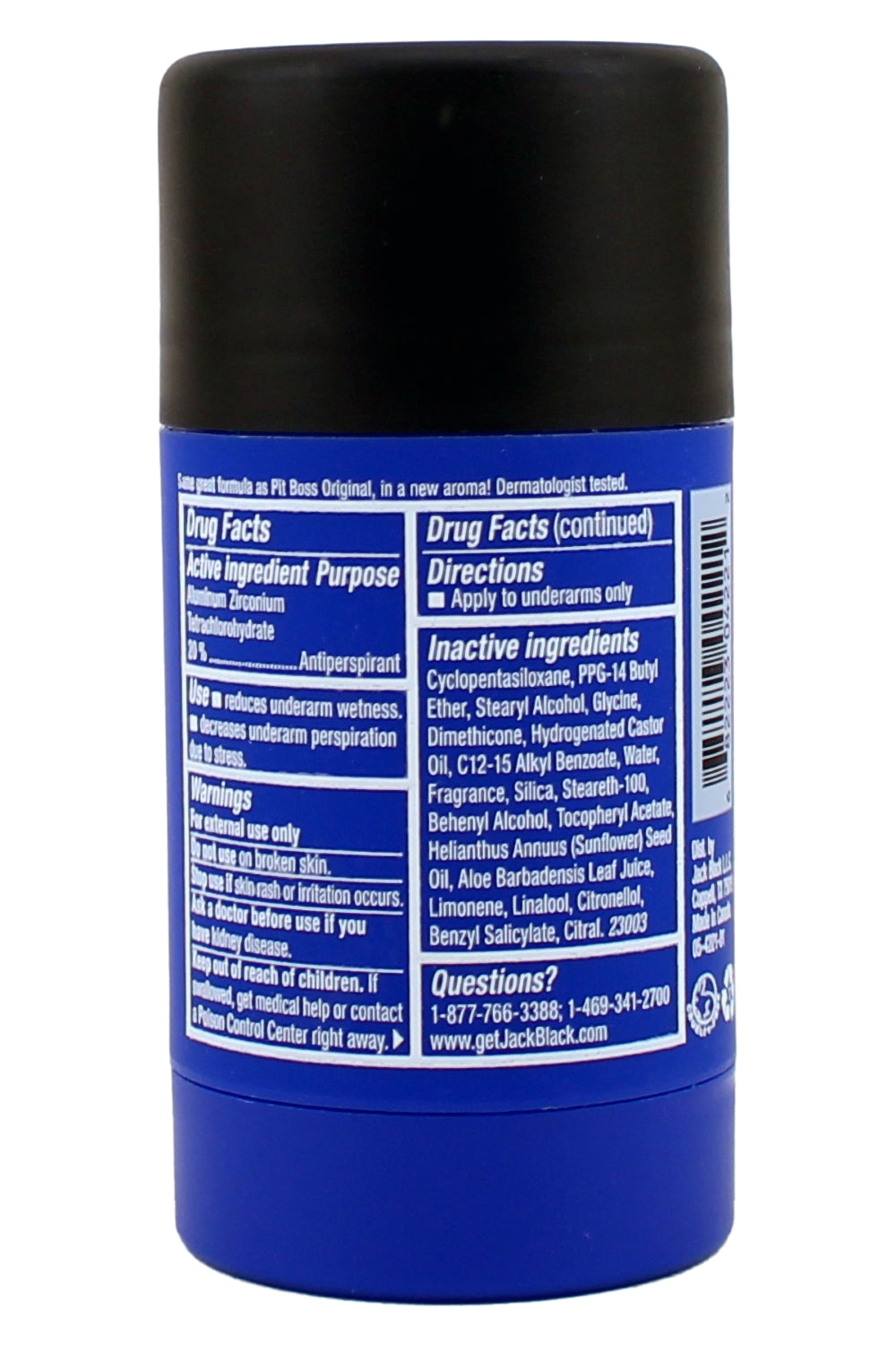 Jack Black Big Sure Pit Boss Antiprespirant and Deodorant Marine Accord and Amber Stick 2.75 Ounce