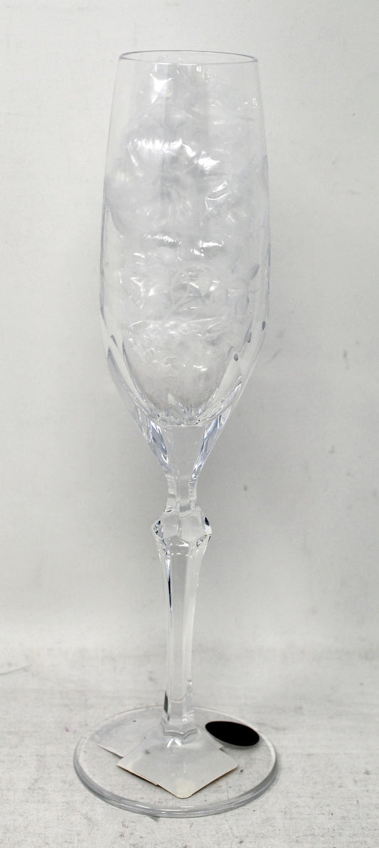 Large Clear Crystal Springtime Flute 1 Count
