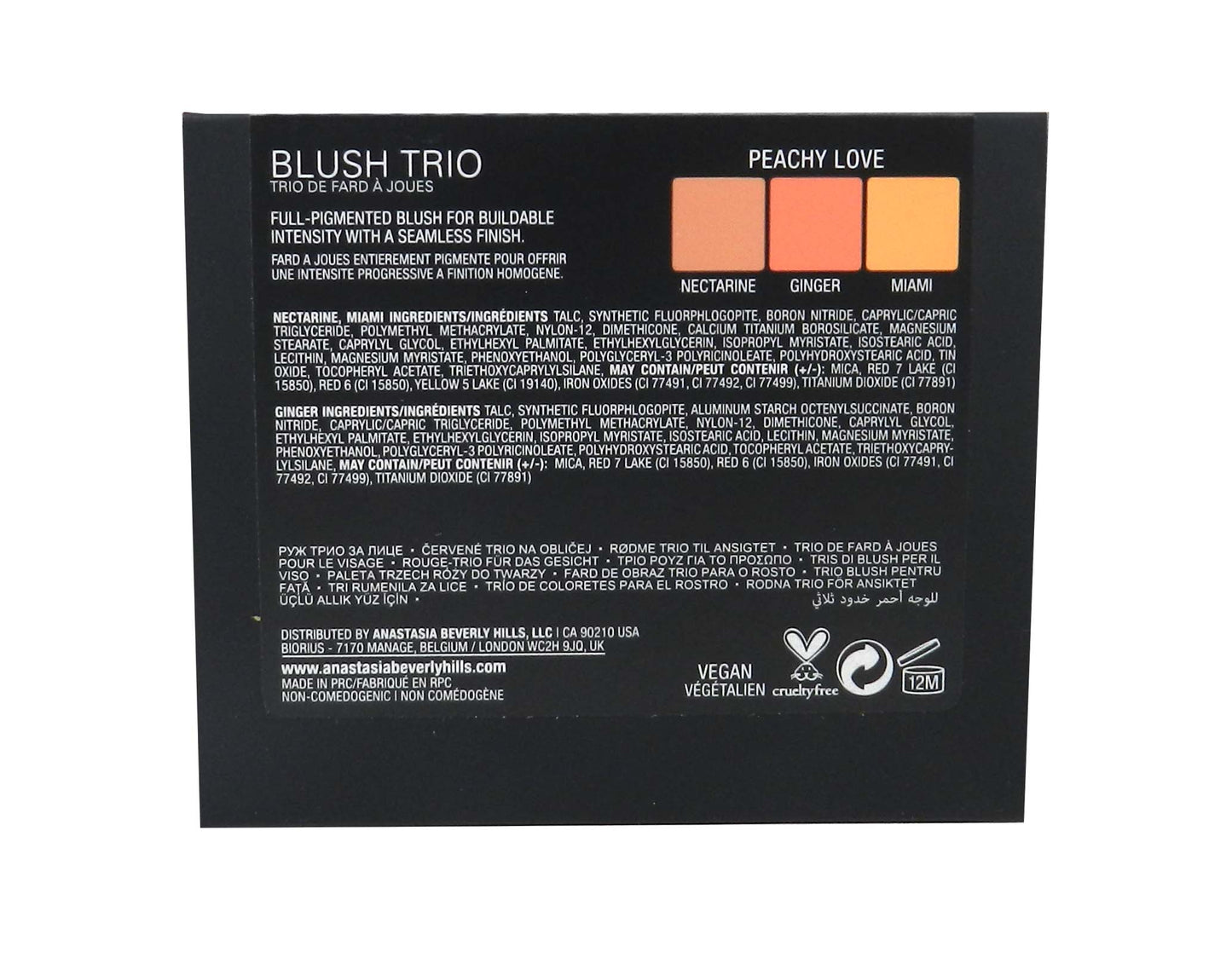 Anastasia Beverly Hills Blush Trio Peachy Love 3 X 0.11 Ounce