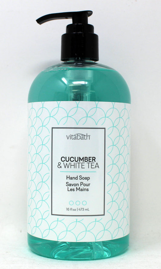 Vitabath Hand Soap Cucumber & White Tea 16 Ounces