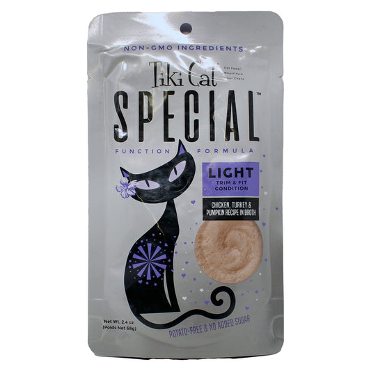 Tiki Cat Special Light Formula Chicken, Turkey & Pumpkin Broth Cat Food 4 Pack