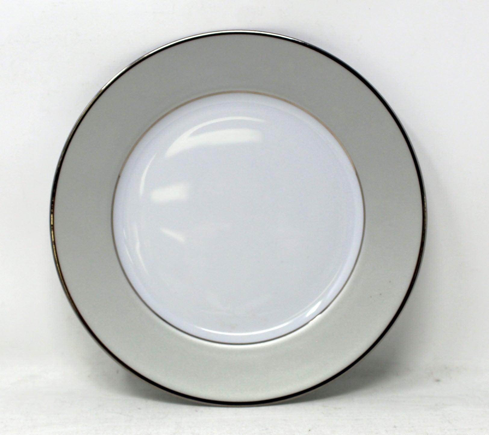 Haviland Clair De Lune Platinum Plumes Dessert Plate 1 Count
