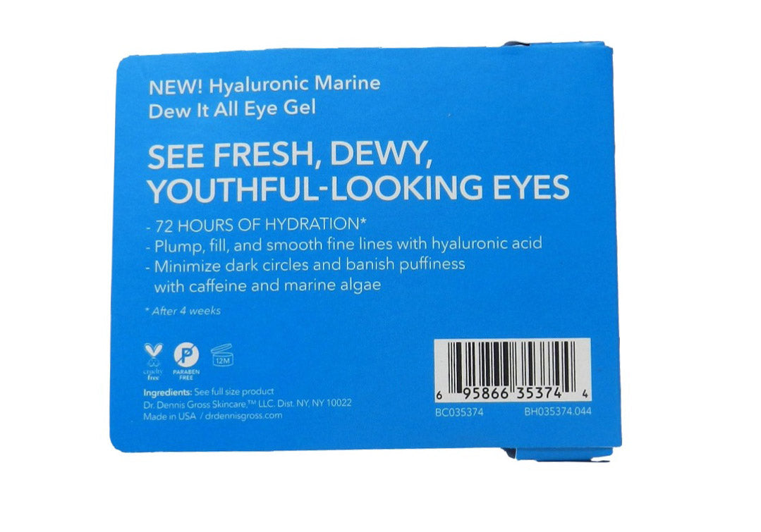 Dr Dennis Gross Hyaluronic Marine Dew It All Eye Gel  0.16 Fluid Ounces