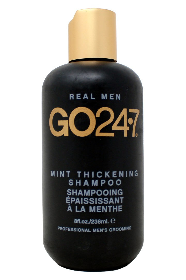 GO247 Real Men Mint Thickening Shampoo 8 Ounces