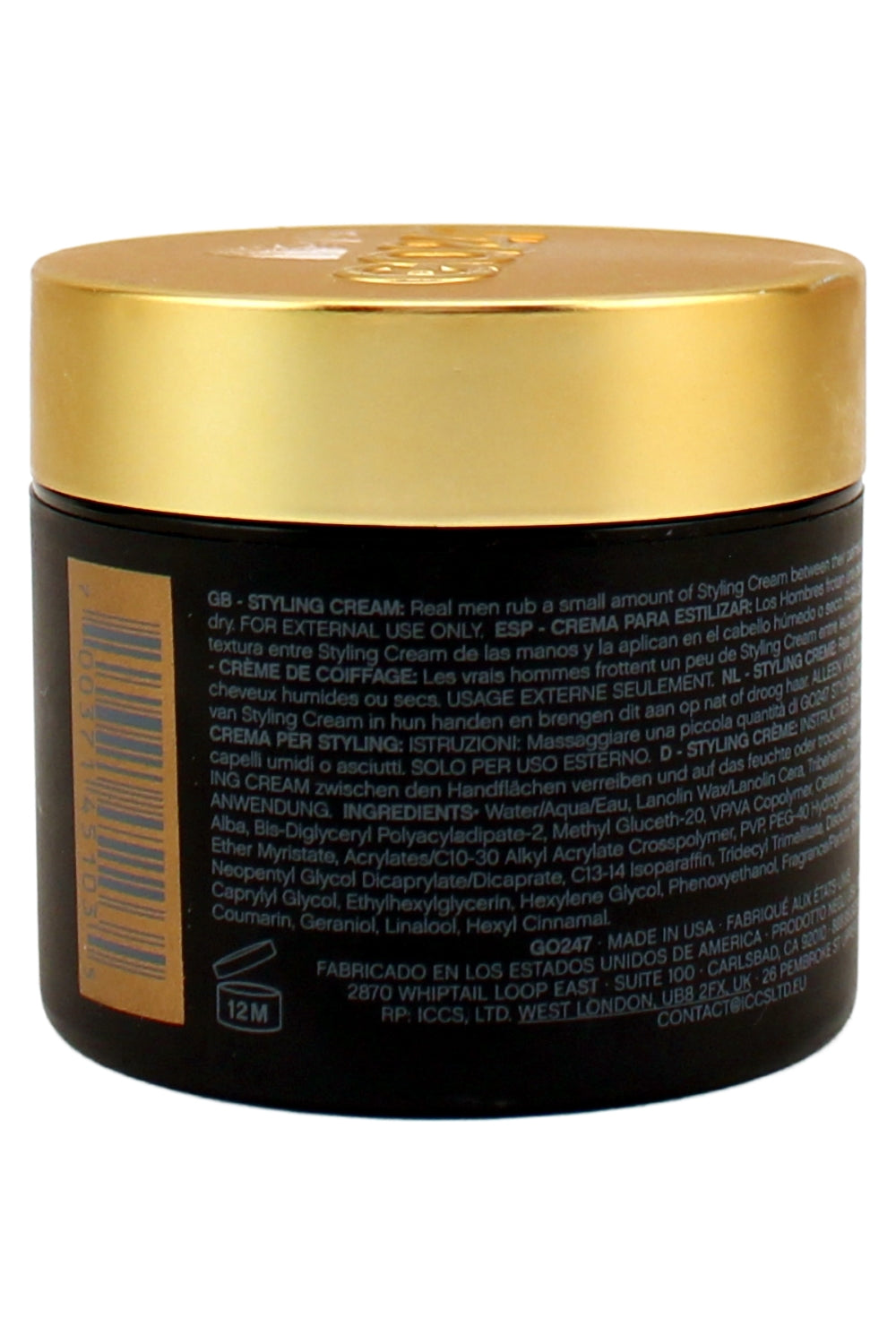 GO247 Styling Cream - Medium Hold/Matte Finish, 2 Oz
