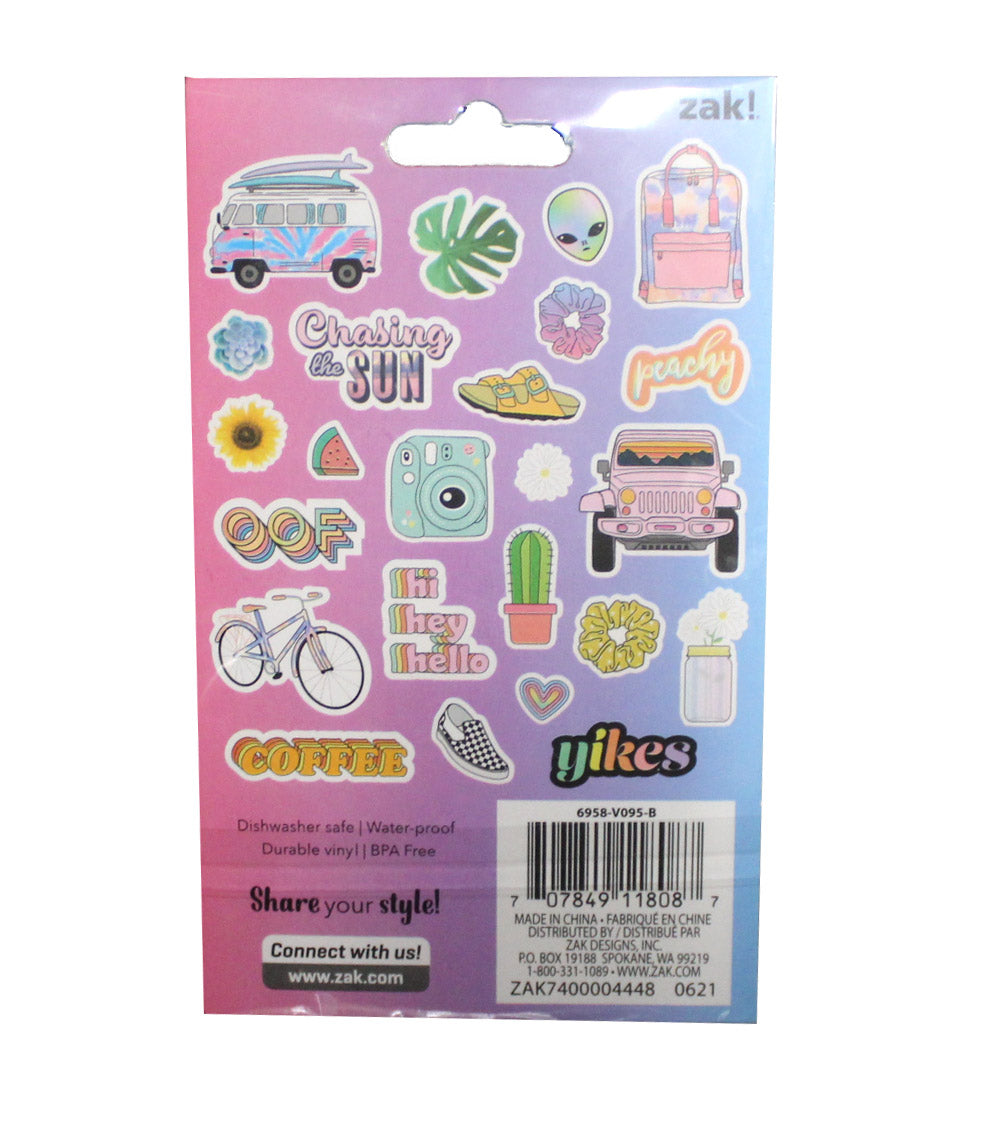 Zak! Express Yourself! Vinyl Sticker Pack 24 Pieces