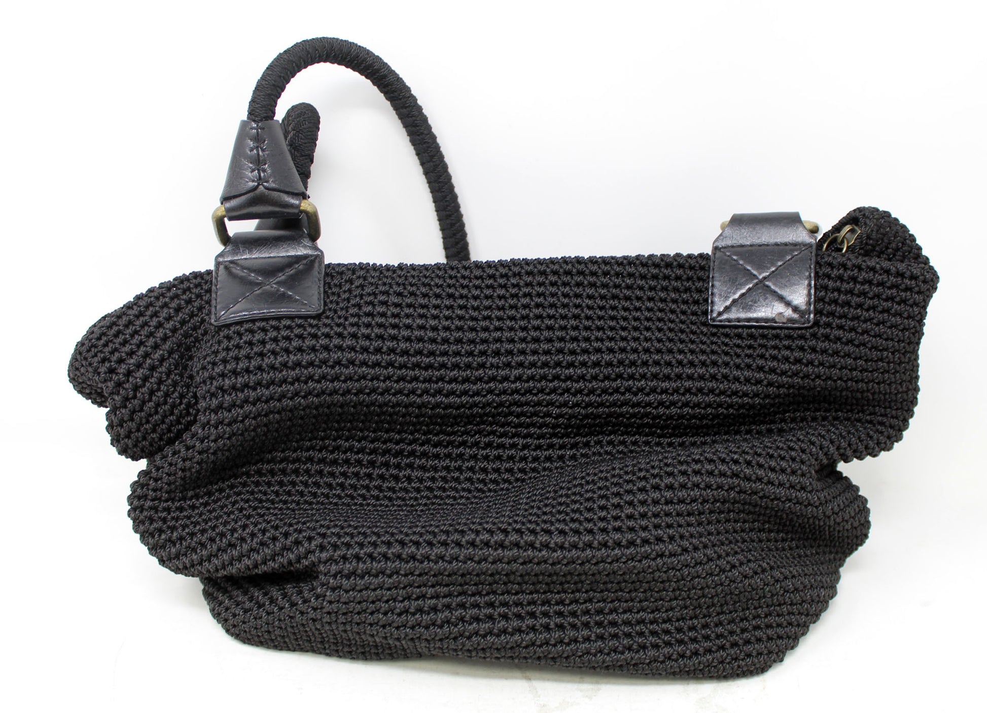 The Sak As If Hobo Crochet Black Shoulder Bag (See Desc)