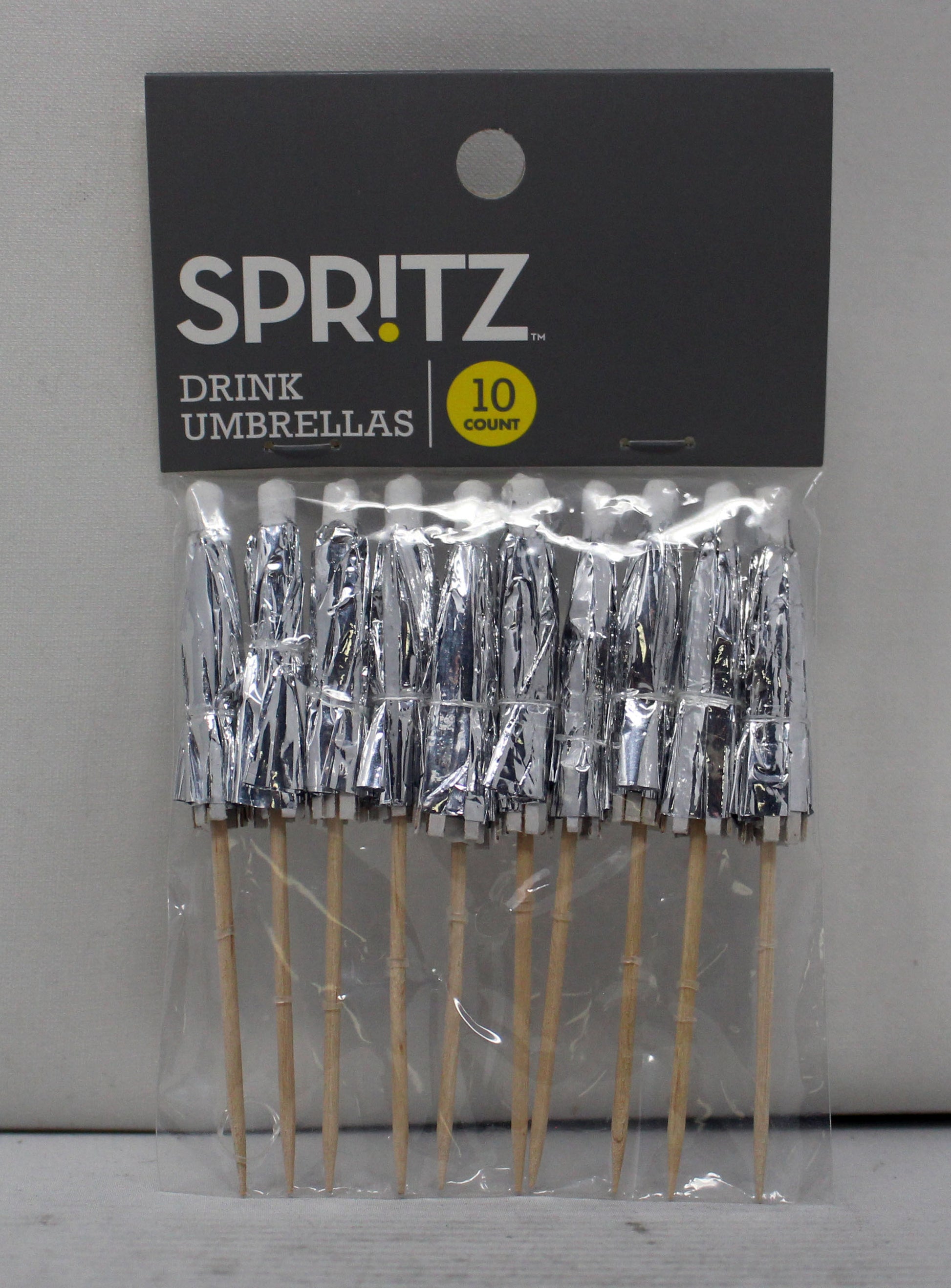 Spritz Drink Umbrellas Wooden 10 Count