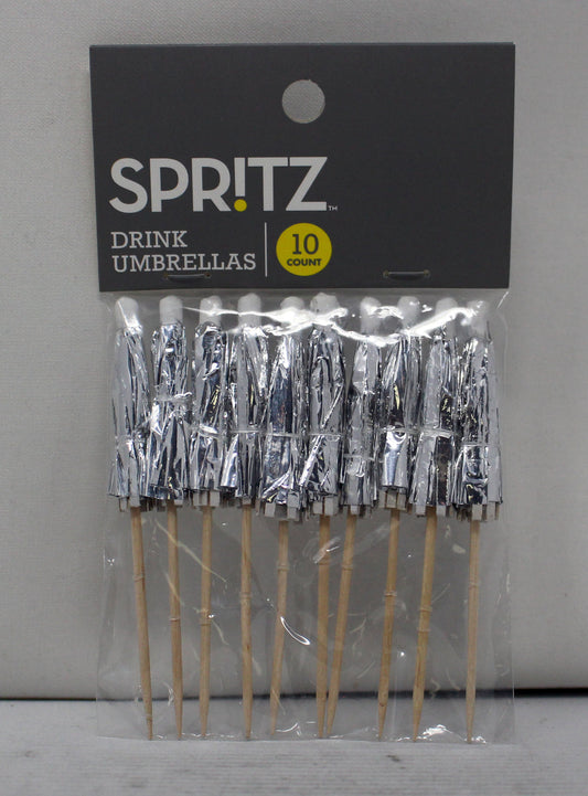 Spritz Drink Umbrellas Wooden 10 Count