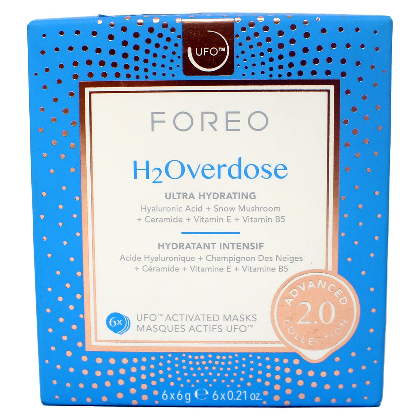 FOREO H2Overdose UFO-Activated Facial Mask - 6 pcs
