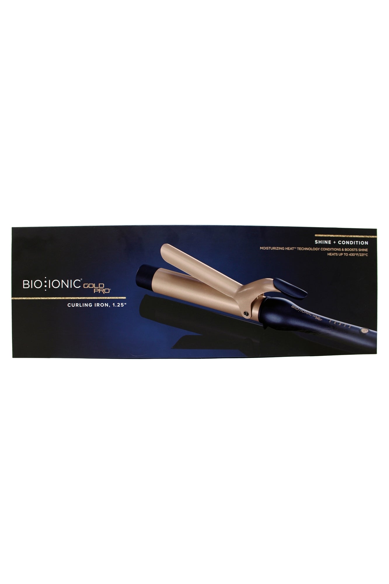 Bio Ionic Gold Pro Shine & Condition Curling Iron 1.25" Inch 1 Count