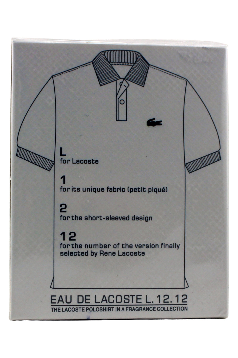 Lacoste Eau De Lacoste Blanc Pure L 12 12 Eau De Toilette Pour Homme 3.3 Fl Ounce