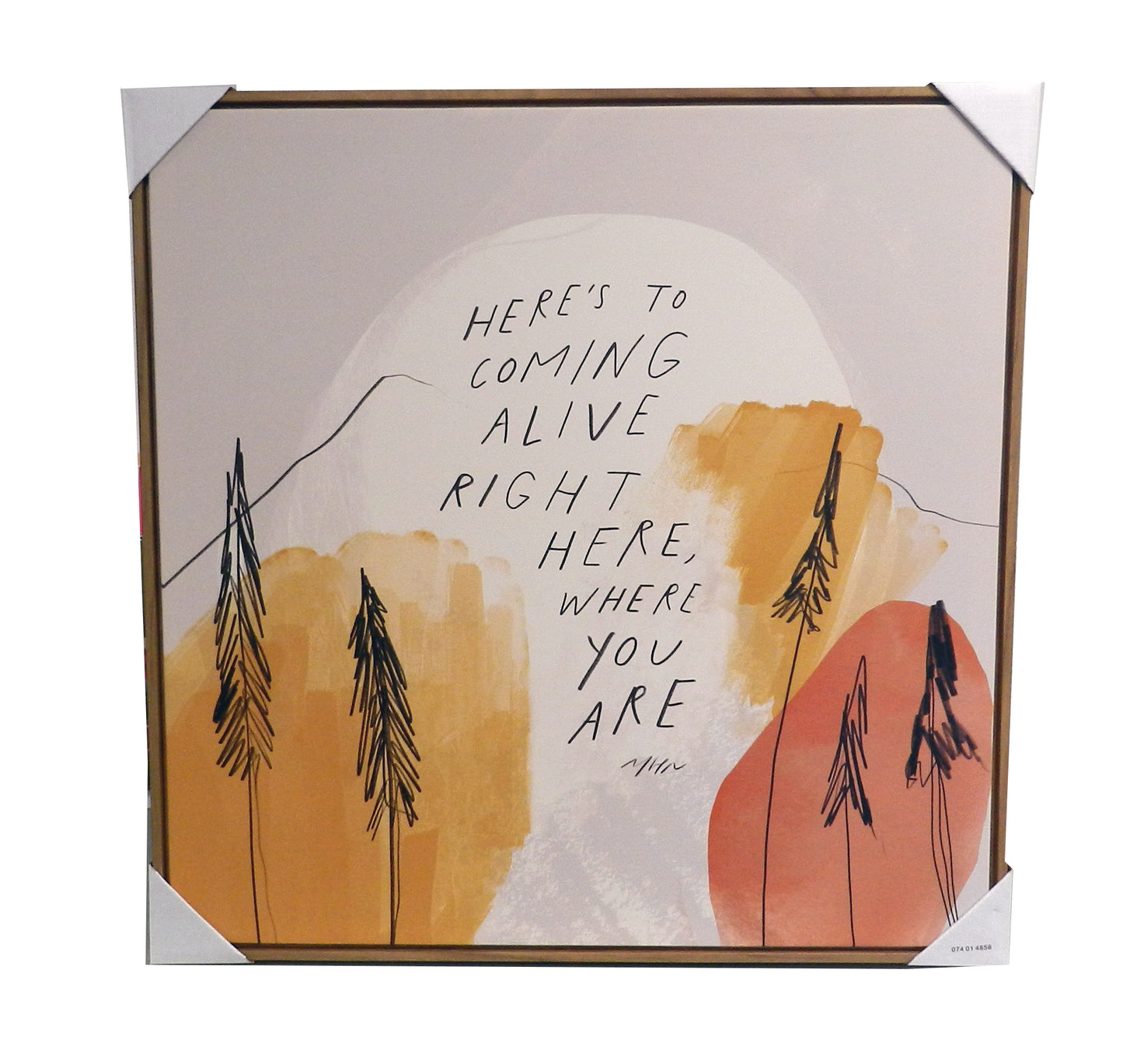 Morgan Harper Nichols Framed Wall Canvas 25" X 25" Trees Quote